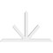 Ekena Millwork Saratoga Architectural Grade PVC Gable Bracket, 72"W x 42"H x 4"D x 4"F, 14/12 Pitch GBP072X42X0404SAR00 - alternate 5